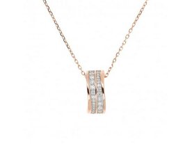 Halsketting - Bronzallure | Verguld Ros&eacute;