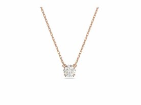 Halsketting - Swarovski | Verguld Ros&eacute;