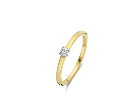 Ringen Solitairs - Goud 18 Karaat | Goud bicolor 18kt