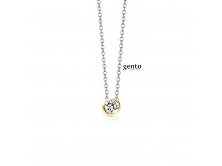 Hanger - Gento Zilver | Bicolor zilver en verguld