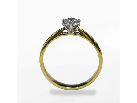 Ringen Solitairs - Goud 18 Karaat | Goud bicolor 18kt