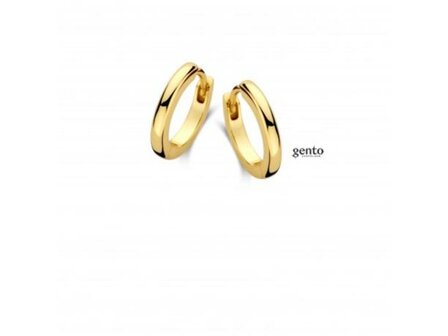 Oorbellen - Gento Zilver | Verguld goud