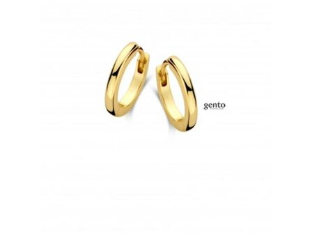 Oorbellen - Gento Zilver | Verguld goud
