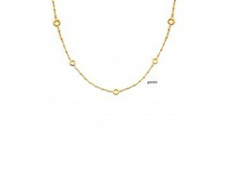 Halsketting - Gento Zilver | Verguld goud