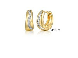 Oorbellen - Gento Zilver | Verguld goud