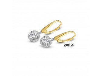 Oorbellen - Gento Zilver | Verguld goud
