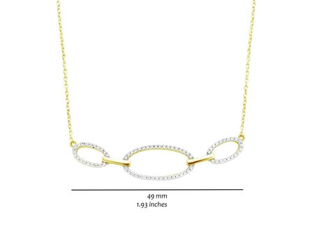 Halsketting - Verguld goud | Silver Rose