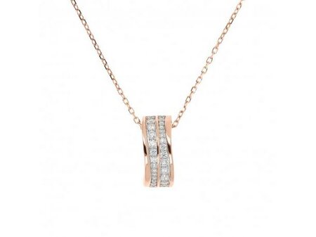 Halsketting - Bronzallure | Verguld Ros&eacute;