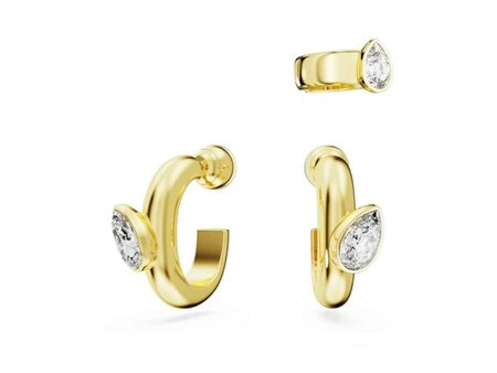 Oorbellen - Swarovski | Verguld goud