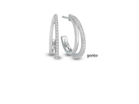 Oorbellen - zilver | Gento