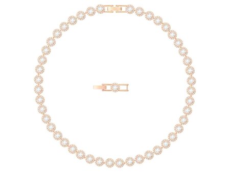 Halsketting - Swarovski | Verguld Ros&eacute;