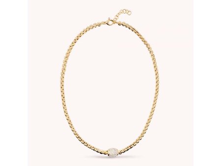 Halsketting - Bronzallure | Verguld goud