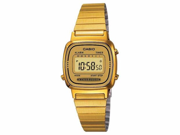 Damesuurwerk - Casio | Verguld goud
