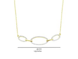 Halsketting - Silver Rose | Verguld goud