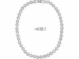 Halsketting - Swarovski | Verzilverd