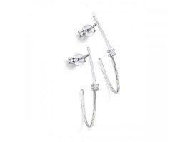 Oorbellen - LeCarré 18ct | Wit goud 18kt