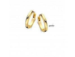 Oorbellen - Gento Zilver | Verguld goud