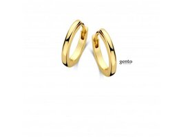 Oorbellen - Gento Zilver | Verguld goud