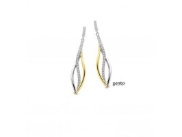 Oorbellen - Gento Zilver | Verguld goud