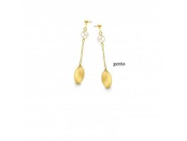Oorbellen - Gento Zilver | Verguld goud