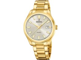 Herenuurwerk - Festina | Verguld goud